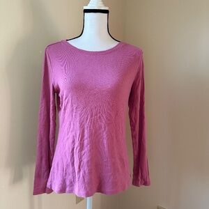 *TIME AND TRU* Pink Fashion Long Sleeve Top Size Medium (8-10)